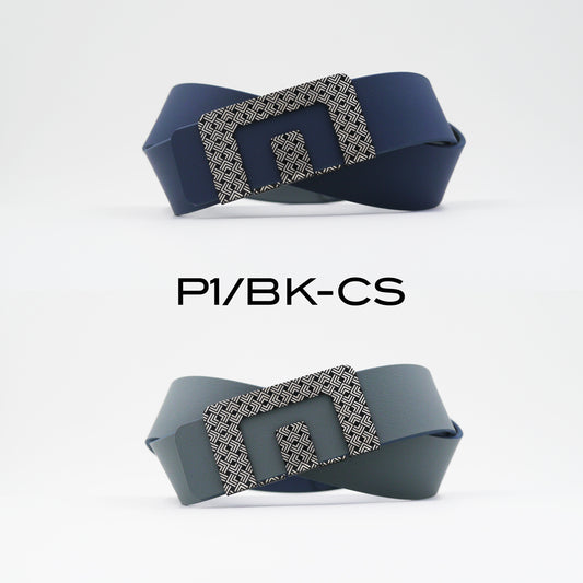 MIN BELT - BLACK P1 BUCKLE, CASUAL STRAP